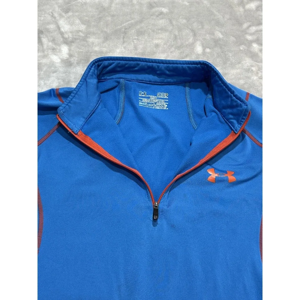 Under Armour‎ ColdGear Full Zip Mock Neck Sweat Jacket Blue Women's Size Small
